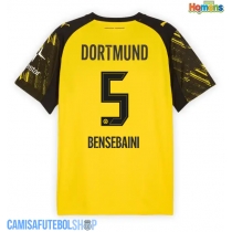 Camisa de time de futebol Borussia Dortmund Ramy Bensebaini #5 Replicas 1º Equipamento 2025-26 Manga Curta